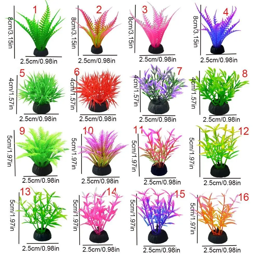 Sztuczne akwarium ozdobny rośliny wodne Pvc symulacja ozdobne rośliny wodne akwarium akcesoria do dekoracja kwiatowa trawy