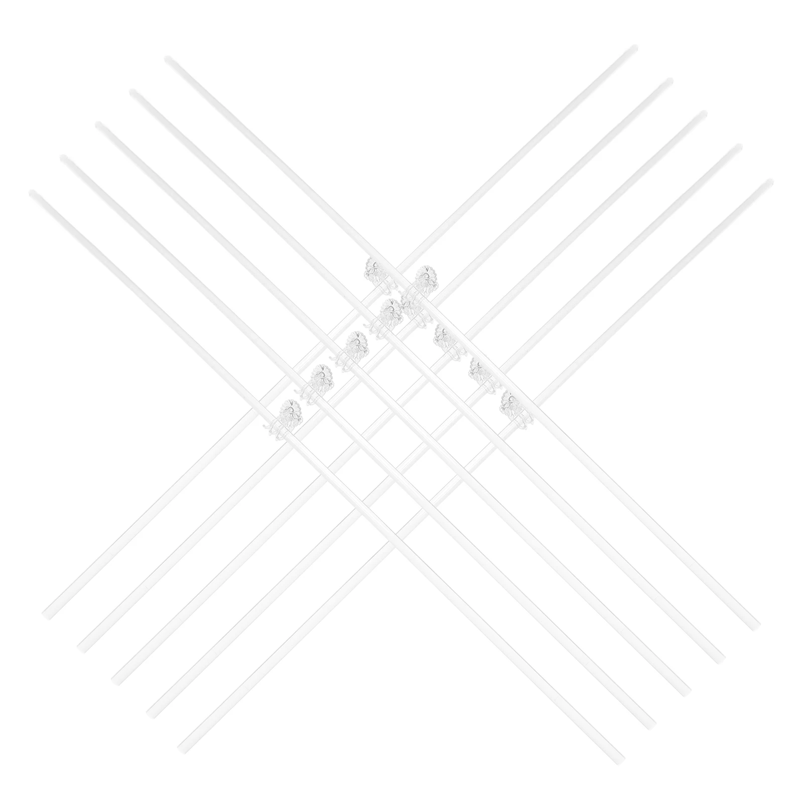 

Plant Support Sticks Stem Cage Stakes Garden Accessories Potted Climbing Rack Durable Acrylic Vine Plants Roses Orchid Set