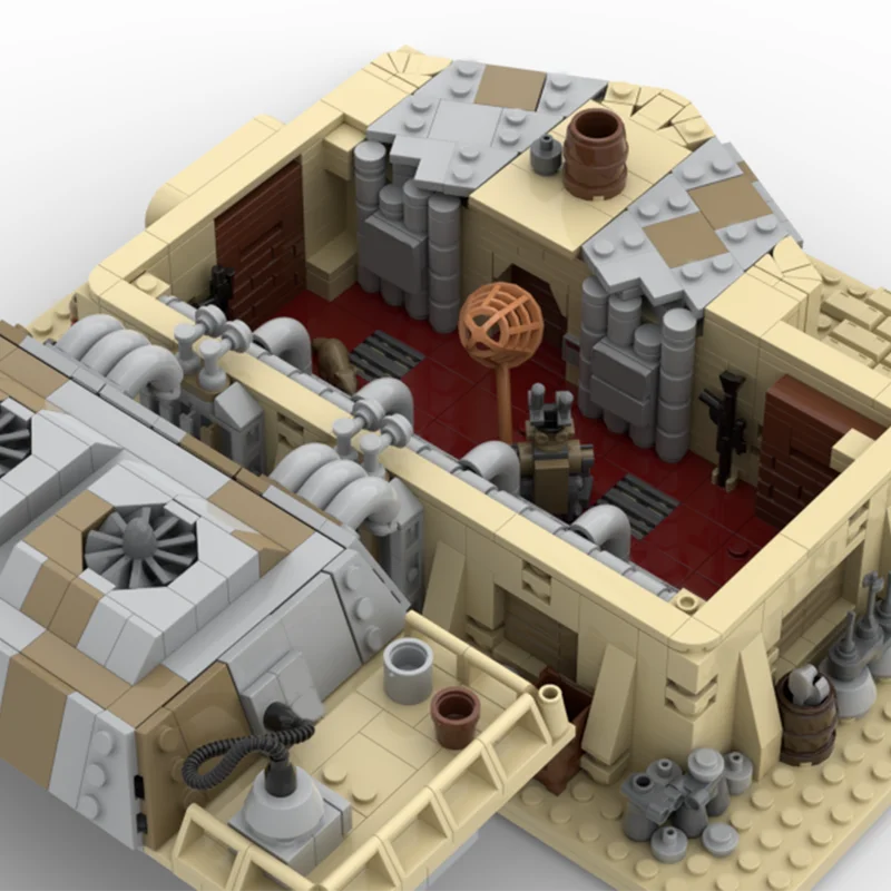 1203PCS Tatooine Modular Building Power Grid Control Room MOC Star Batter Scene Model Education Building Blocks Gift