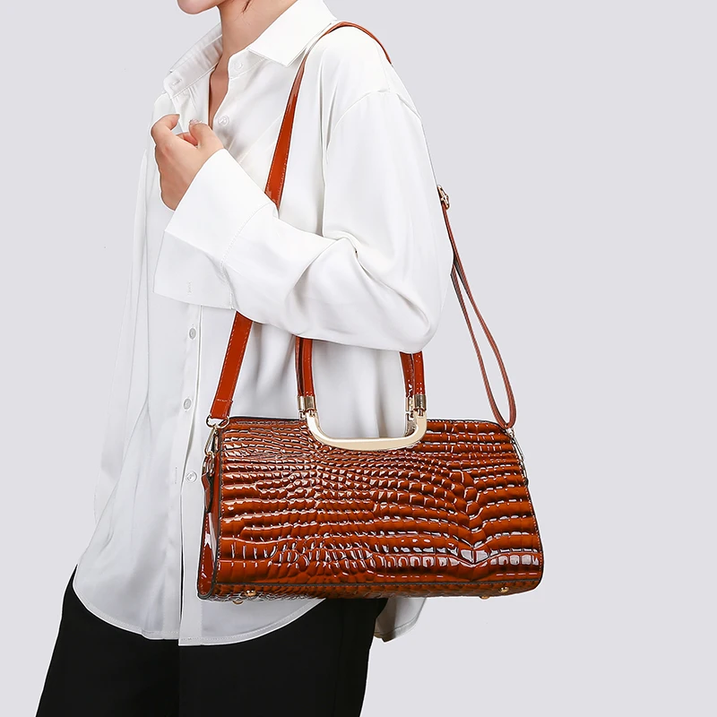 2024 New Women Fashionable Lady PU Leather Handbags Multifunction Designer Brand Popular Shoulder Top Sales Handle Bags For Work