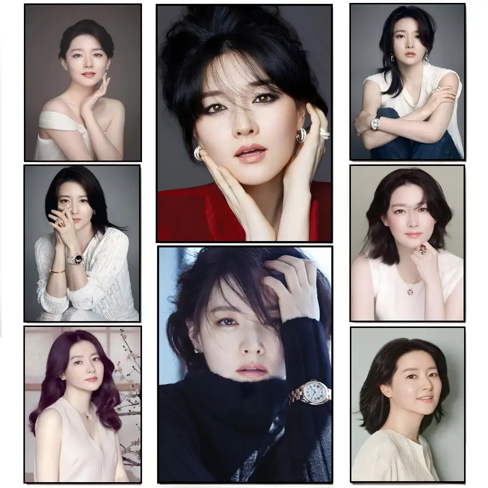 iconic kdrama star wall print Lee Young Ae Poster HD  Waterproof Wall Sticker Bar Living Room Decor Gift