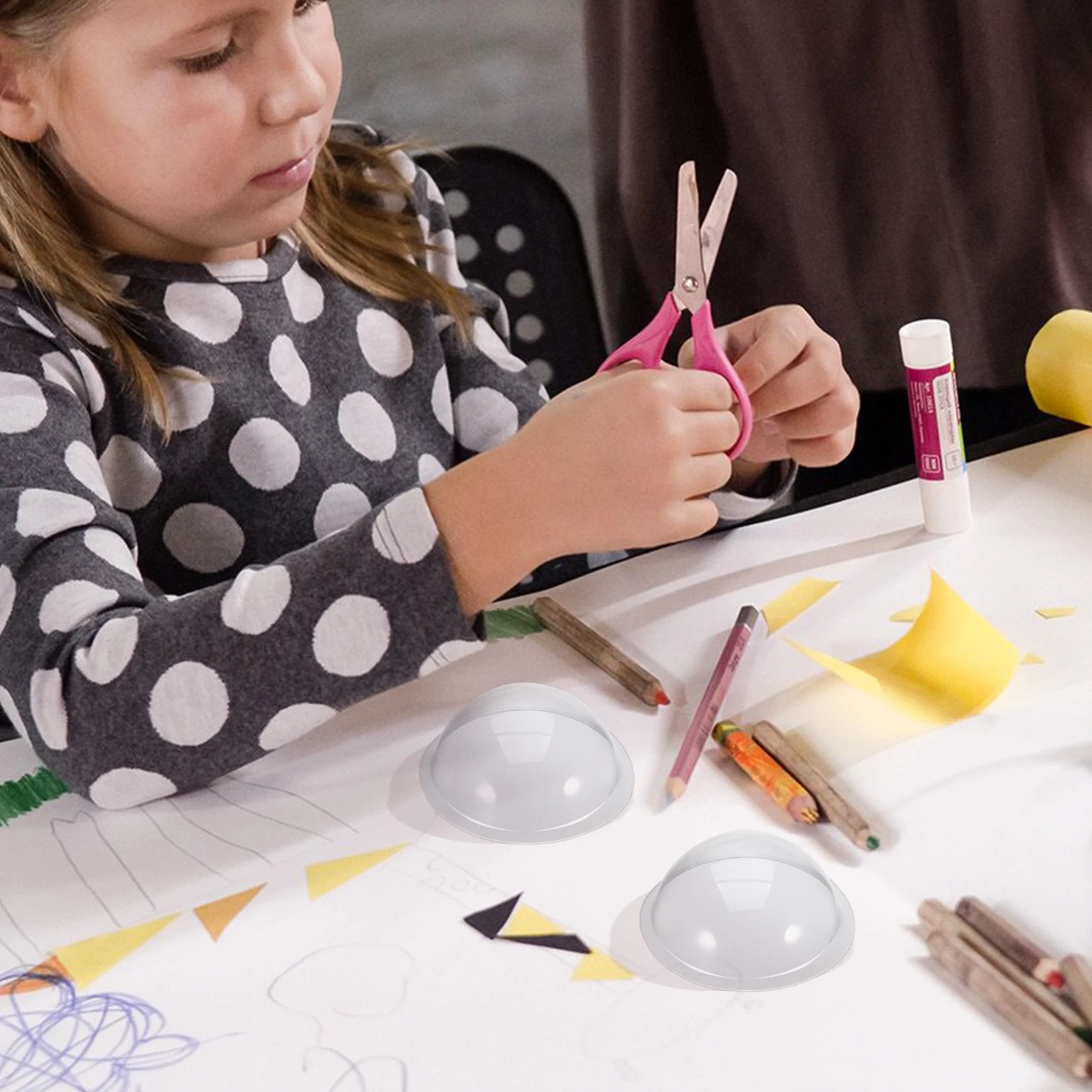 20 Pcs Semicircular Micro Landscape Cover Clear Dome Cloche Display Case Candy Semicircle