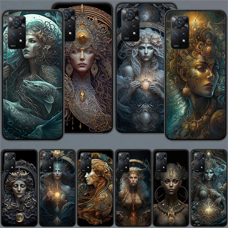 Artificial Intelligence Punk Queen Phone Case For Xiaomi Redmi Note 12 11 Pro Plus 11E 11T 11S 10 10S 9S 9T 4G 5G 9 8 8T 7 6 5 P