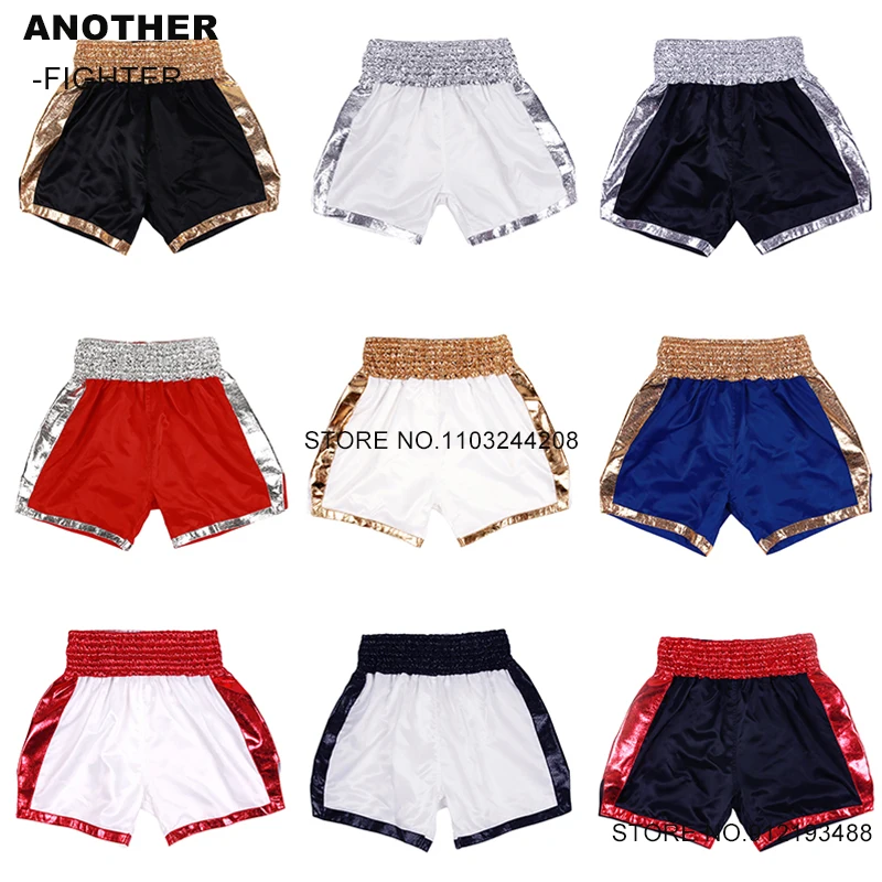 

Plain Shorts Muay Thai Kick Boxing Shorts Men Women Kids BJJ MMA Martial Arts Training Trunks Solid Cage Fight Kickboxing Shorts