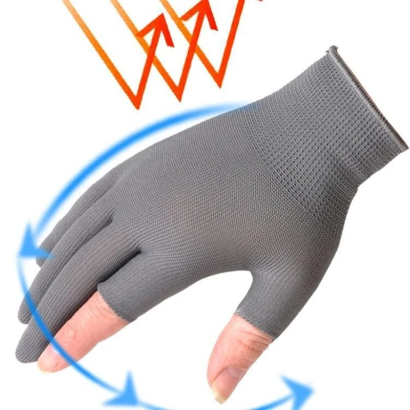 5/10Pairs Cycling Gloves Non-slip Touchscreen Half Finger Gloves Nylon Summer Outdoor Fitness Breathable Motorcycle Gloves