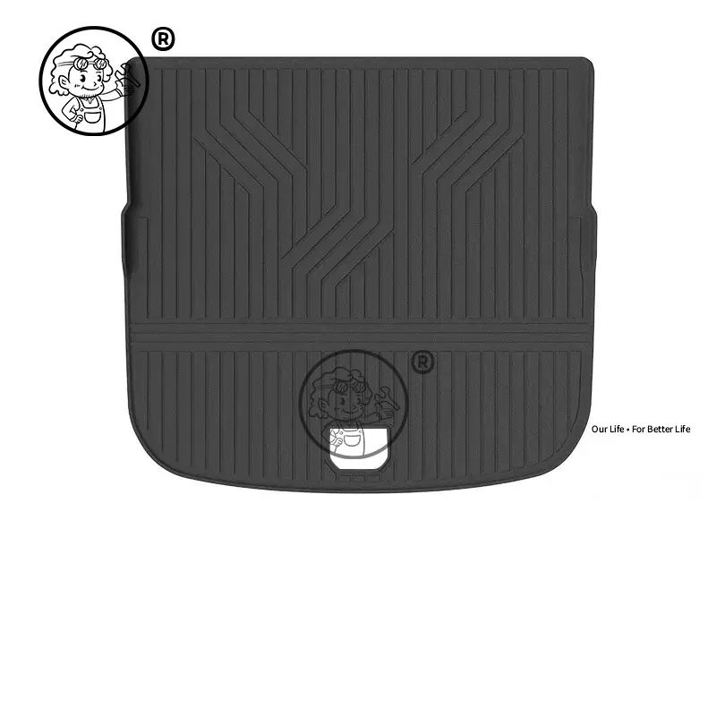 LHD For ZEEKR 8X 2026 2027 TPE Floor Mats Coverage Cargo Liner Waterproof Leather Trunk Pad Auto Accessories