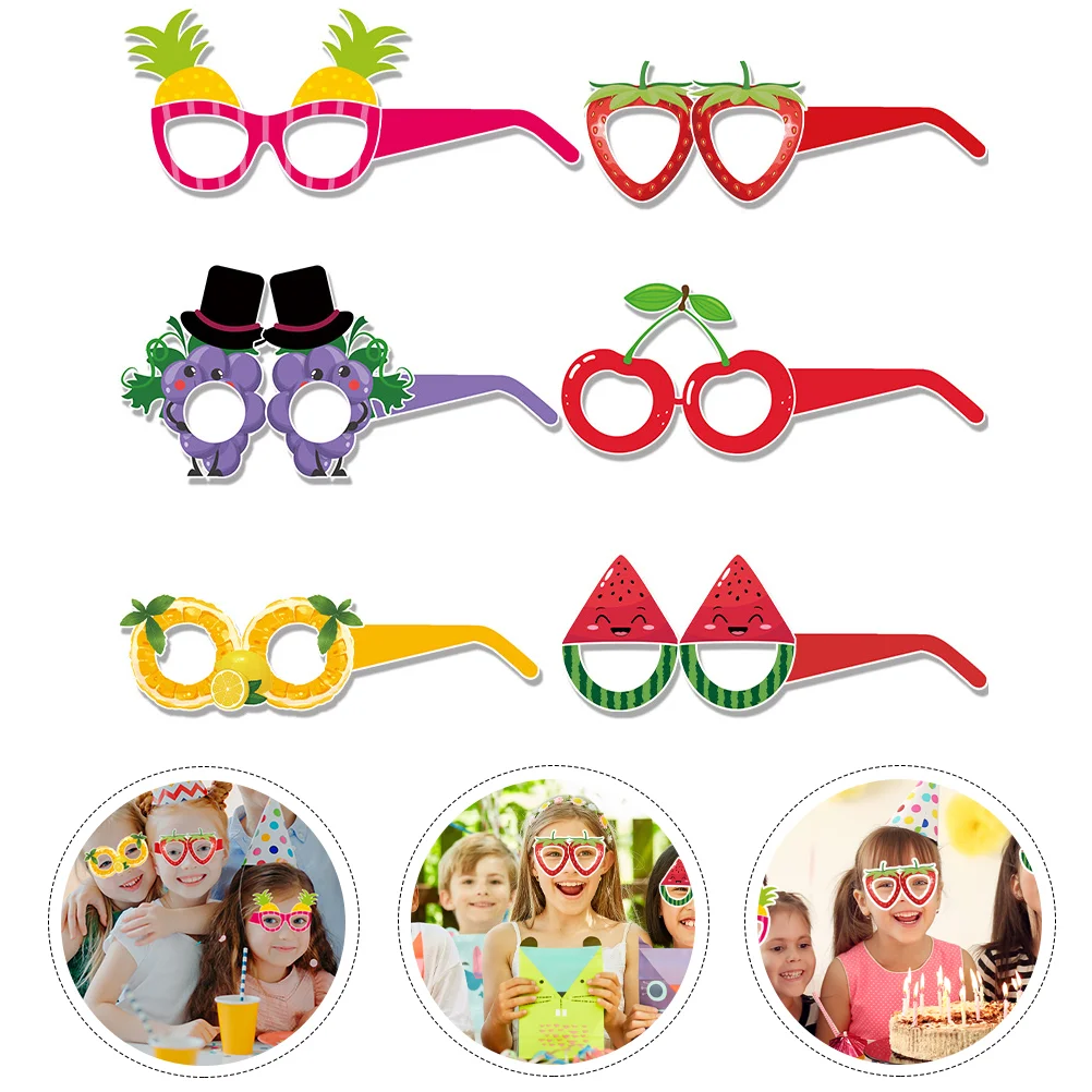 

18 Pcs Fruit Glasses Cool Sunglasses Fruits Eyeglasses Pineapple Luau Party Decorations Kids