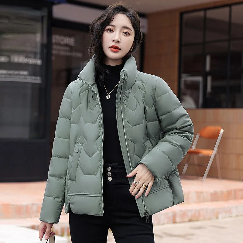 2023 New Women Down Jacket Winter Coat Female Short Parkas Slim Fit Given To Philandering Warm Outwear Leisure Time Overcoat