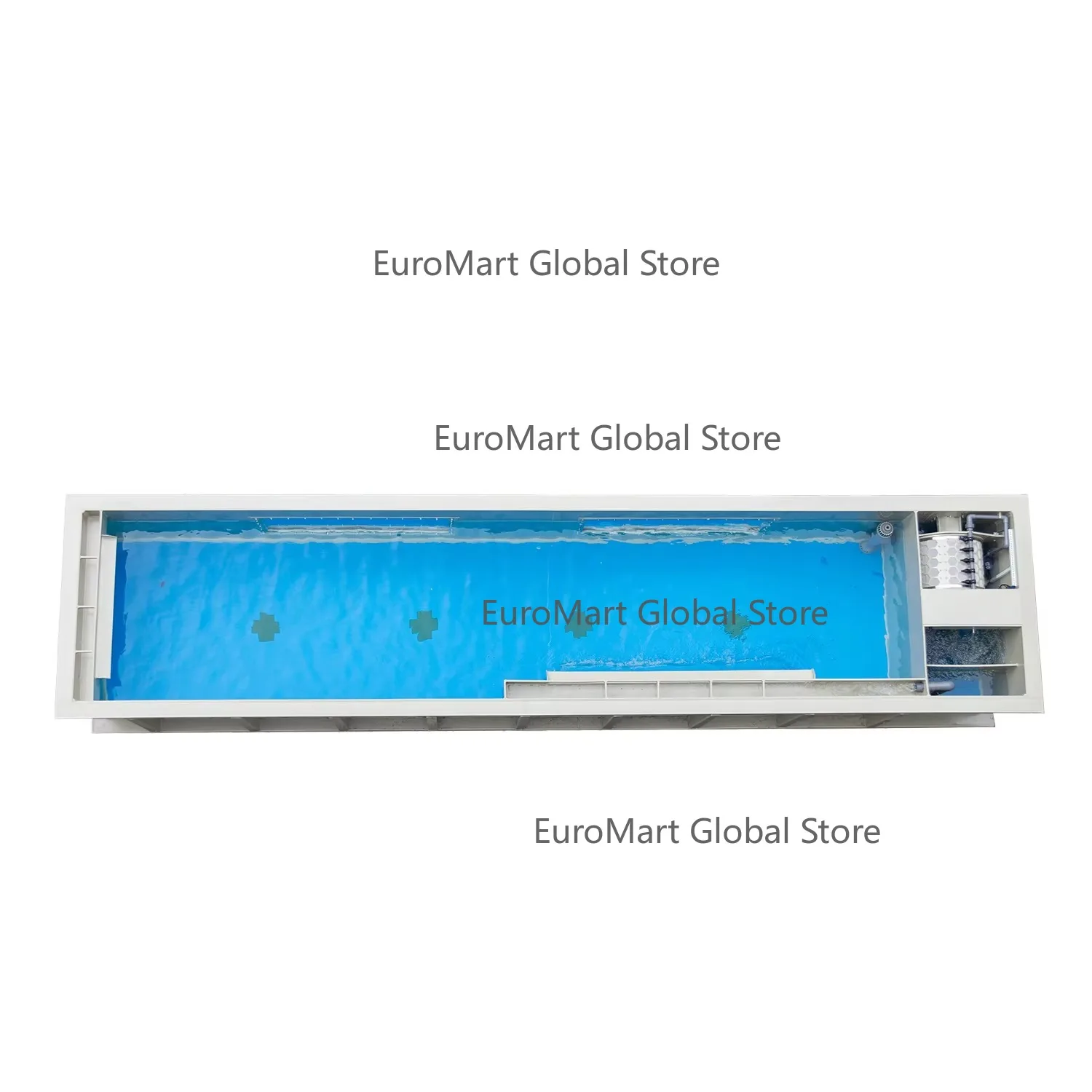 Custom Ras Aquaculture Fish Farming System tank Integrated Fish Pond with Filter pp Material Viewing Koi Fish Pond