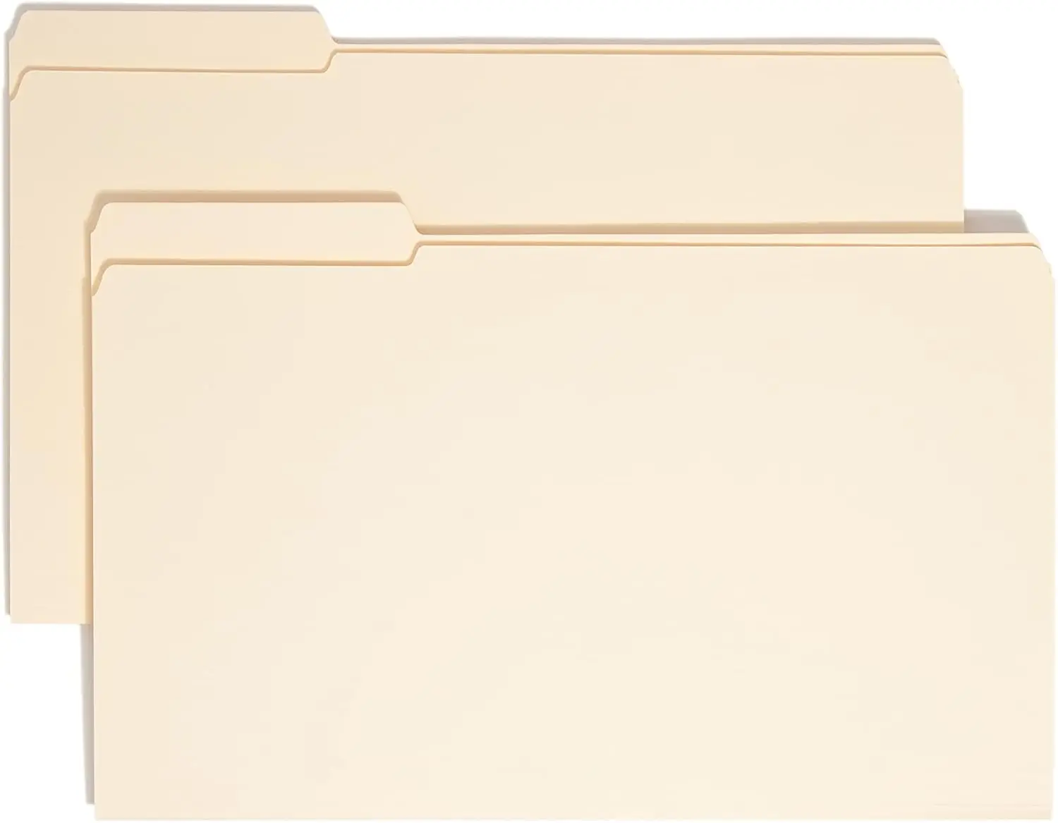 

Legal Size Manila File Folders, 1/3-Cut Reinforced Tabs, Left Position, 100 per Box for Office Organization