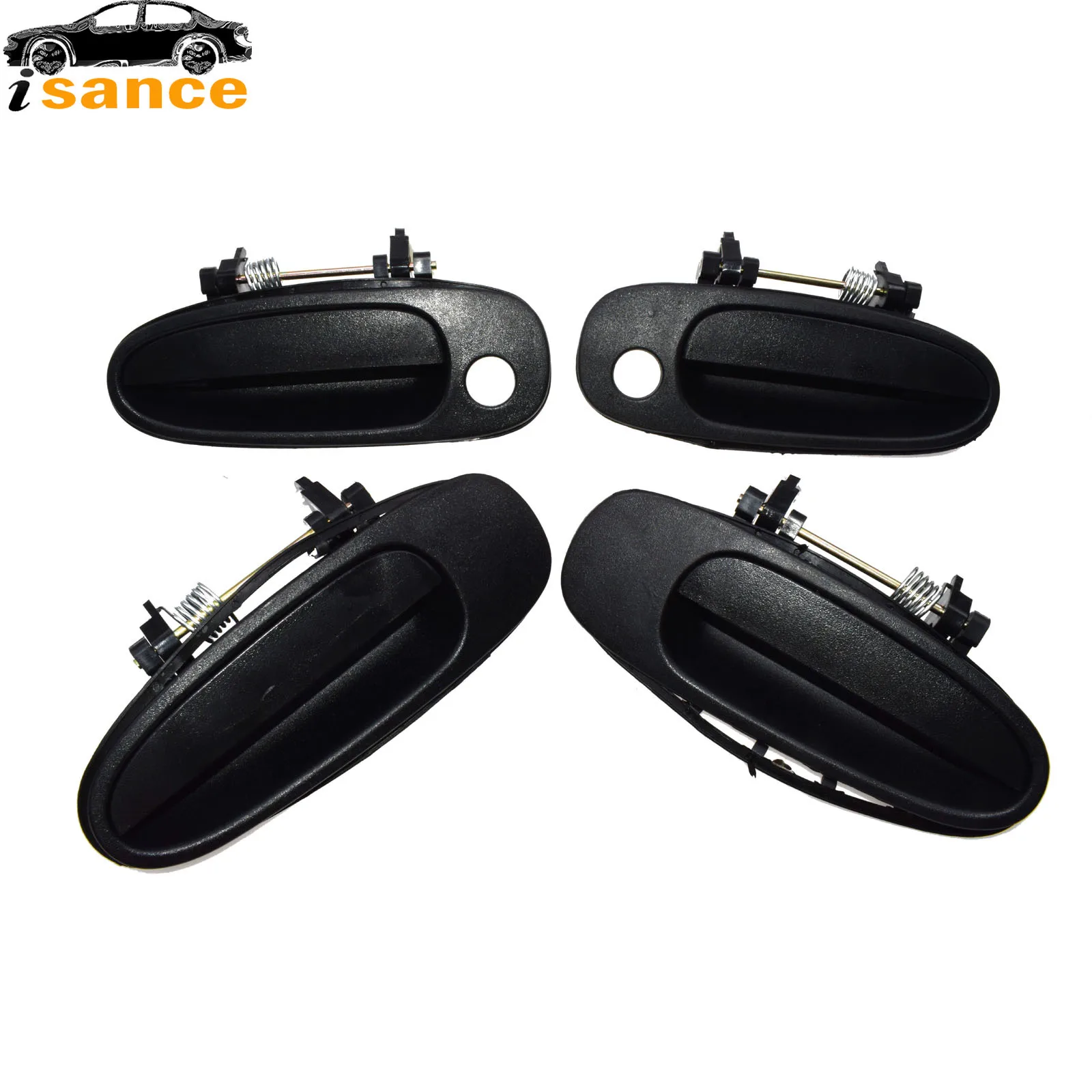 New Black Front Rear Left Right Outside Exterior Door Handle For Toyota Corolla Geo Prizm 1993-1997 69220-12160 69210-12160