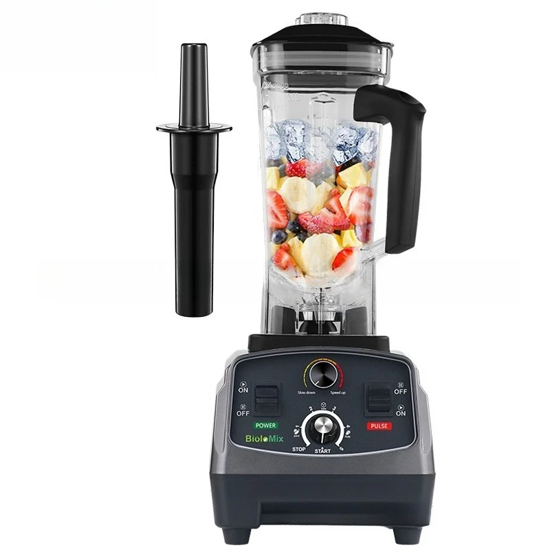 Multifunctional Timer Blender Mixer, High Speed Electric Countertop Food Processor For Smoothie Juice Food Making