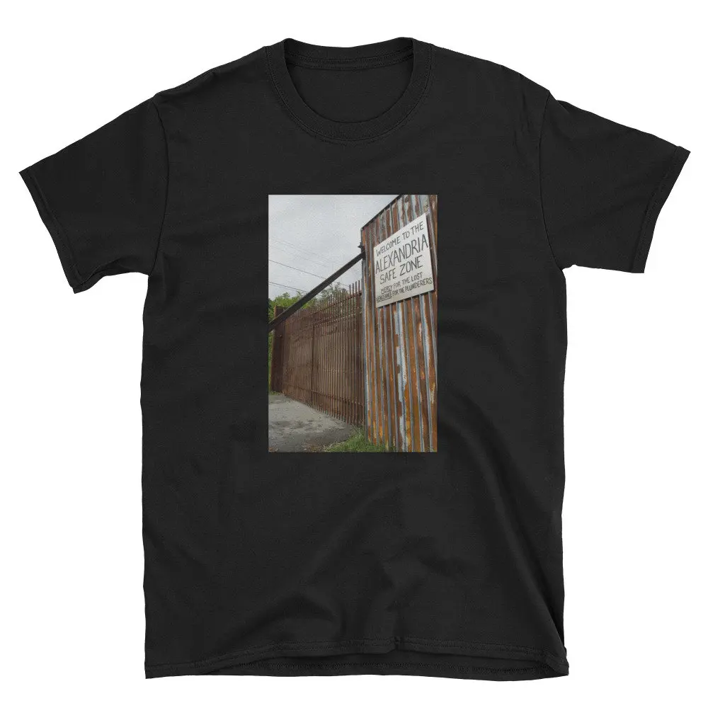 Walking Dead T Shirt Welcome to the Alexandria Safe Zone Men's  or