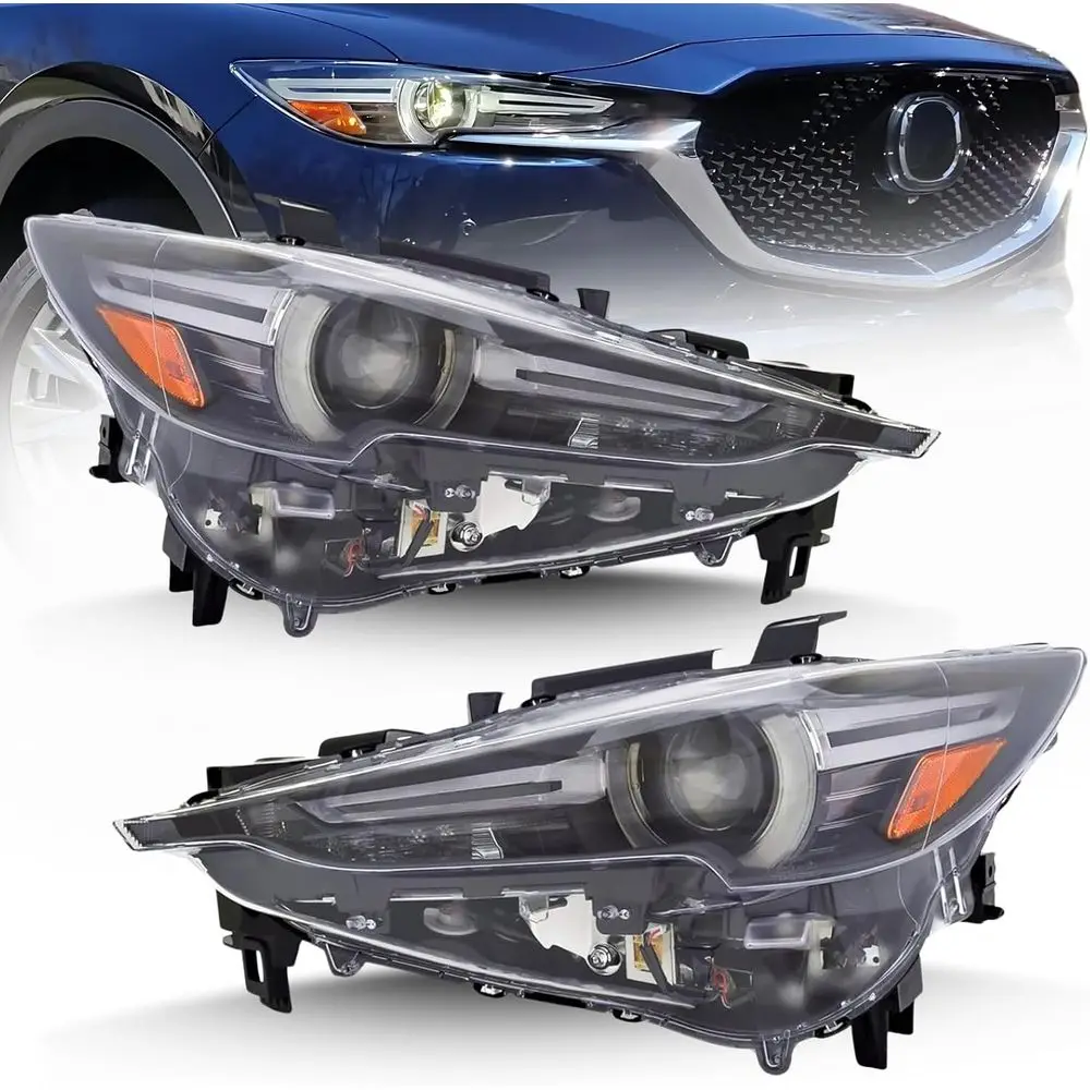 

light Assembly Replacement or Mazda CX-5 2017-2020, A Certiied, LED Adaptive lamps, Bulbs Included, Pair, Driver & Passenger Sid