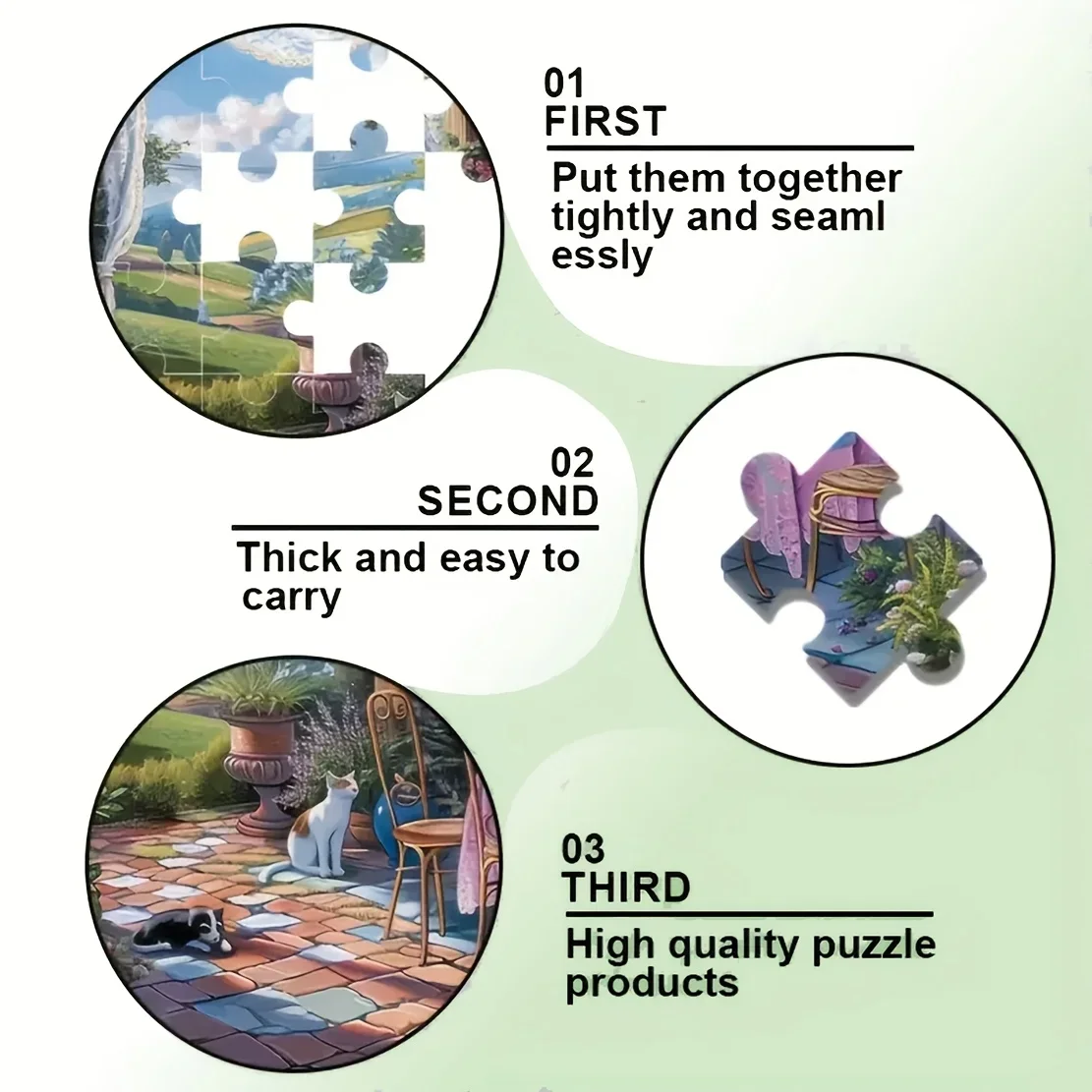Wooden Puzzle 1000/500/300 Pieces Owl Jigsaw Puzzles Challenging Family Activity Game for Gameroom Bedroom Livingroom Party Gift