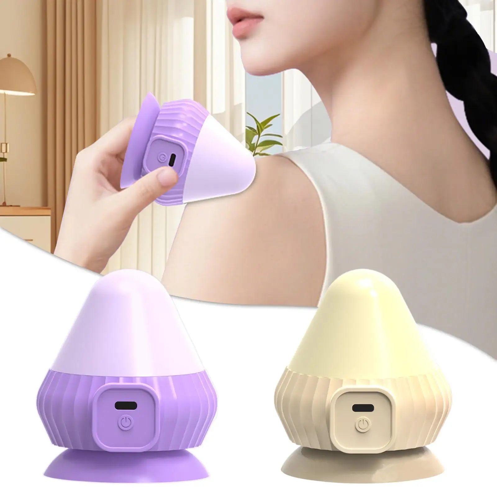 

Ball Massager Back Massager Suction Cup Rechargeable Relaxation Tool For Foot Women Athlete Elderly Lower Back Shoulder Legs