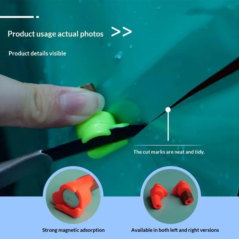 2Pcs Car Wrapping Film Utility Knife Auxiliary Tools Precision Edge Trimming Tool Professional Vinyl Film Trimming Cutter