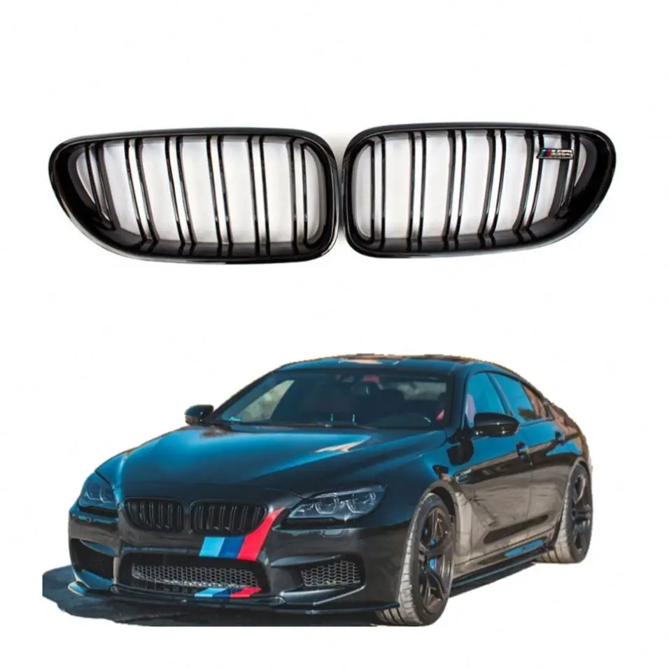 

Carbon Fiber Front Gloss Black replacement kidney grille for BMWs 6 Series F06 F12 F13