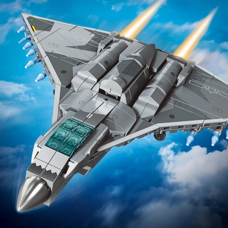 blocs-de-construction-sembo-j-36-stealth-fighter-jouets-de-collection-militaire-figurines-assemblees-cadeaux-d'anniversaire-pour-petit-ami