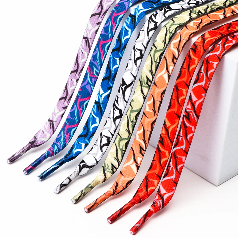 Flat Shoelaces Rubber Band For Shoes AF1/AJ Sneakers Graffiti Laces Casual Shoe Lace Women Men Sports Shoetrings Accessories