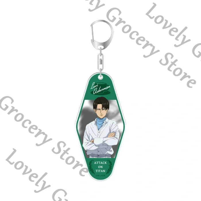 アニメ進撃の巨人リヴァイ・アッカーマン進撃の巨人コスプレ漫画アクリルウィジェットキーホルダーキーチェーンギフト