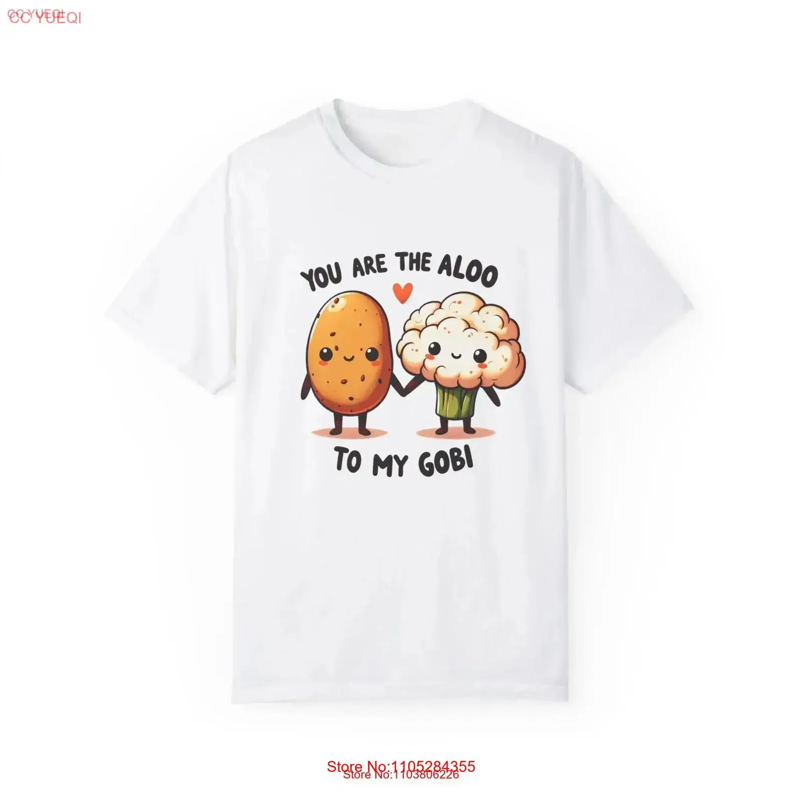 Camiseta teñida de color Aloo Funny Desi para parejas, para hombre o mujer, amantes de Bollywood, romance indio del sur de Asia, estilo vintage