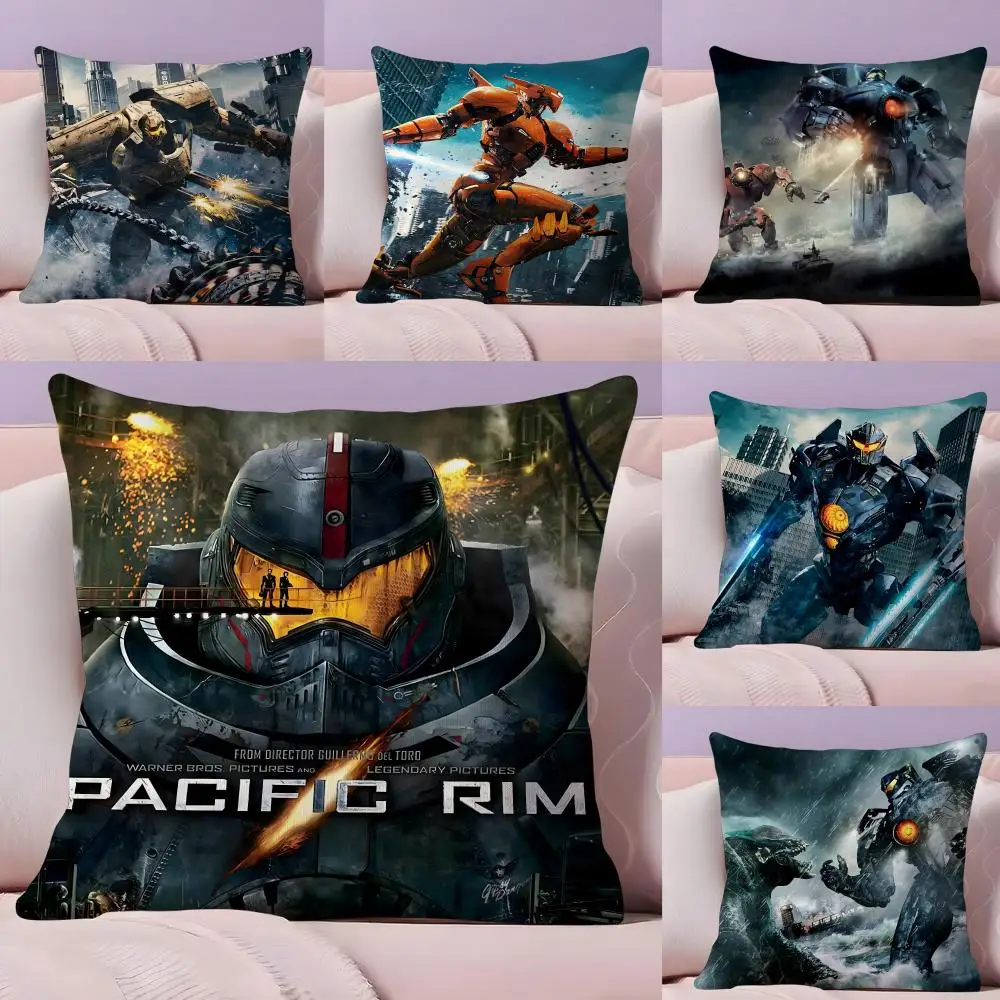 P-PacificS R-Rim Pillow Case Plush Fabric Soft Double-Sided Printed Sofa Warm Winter Home Gift Cushion Cover