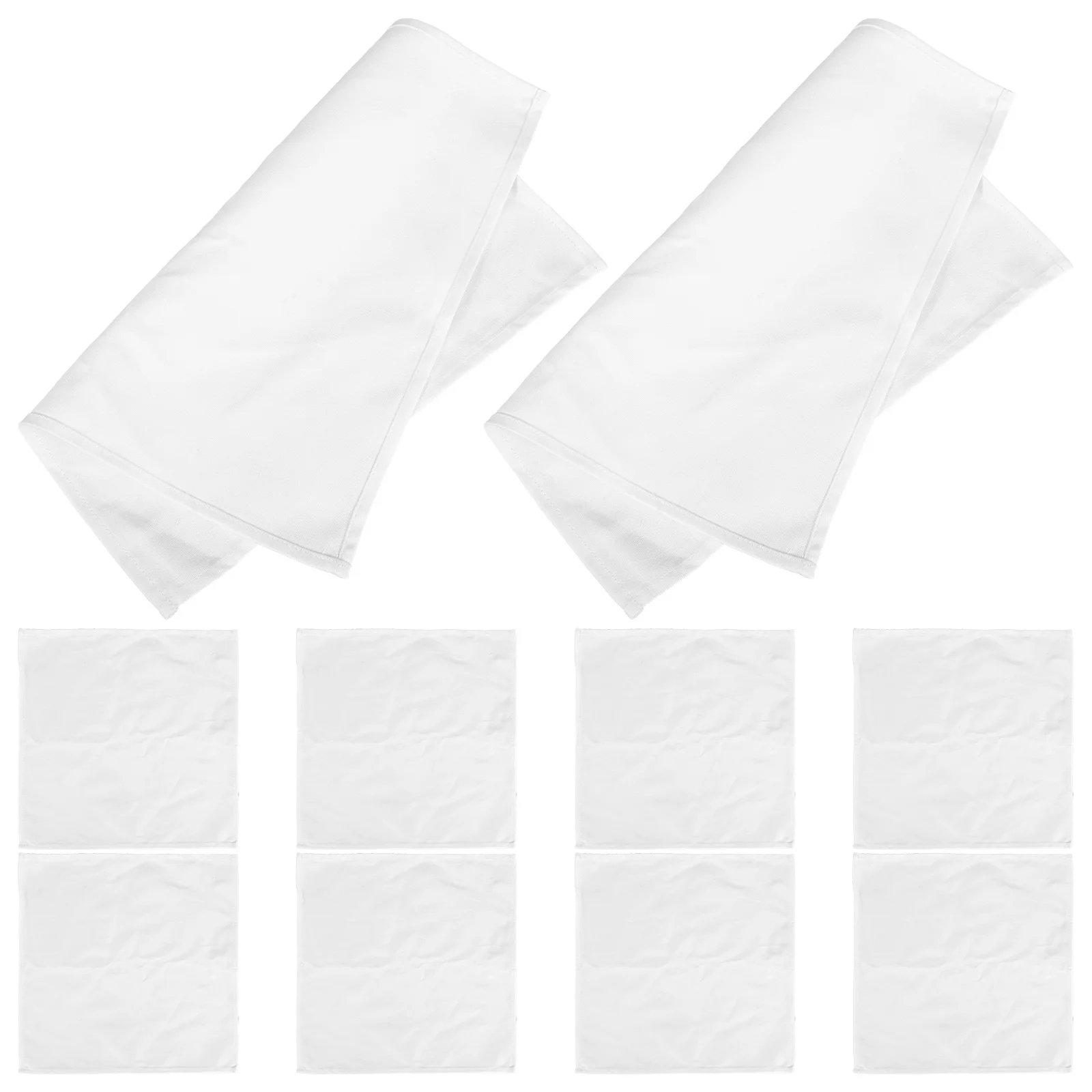 

10Pcs Cotton Dinner Napkins Soft Absorbent Reusable Washable Dining Table Cloths Kitchen Beverage Napkins Hand Towels