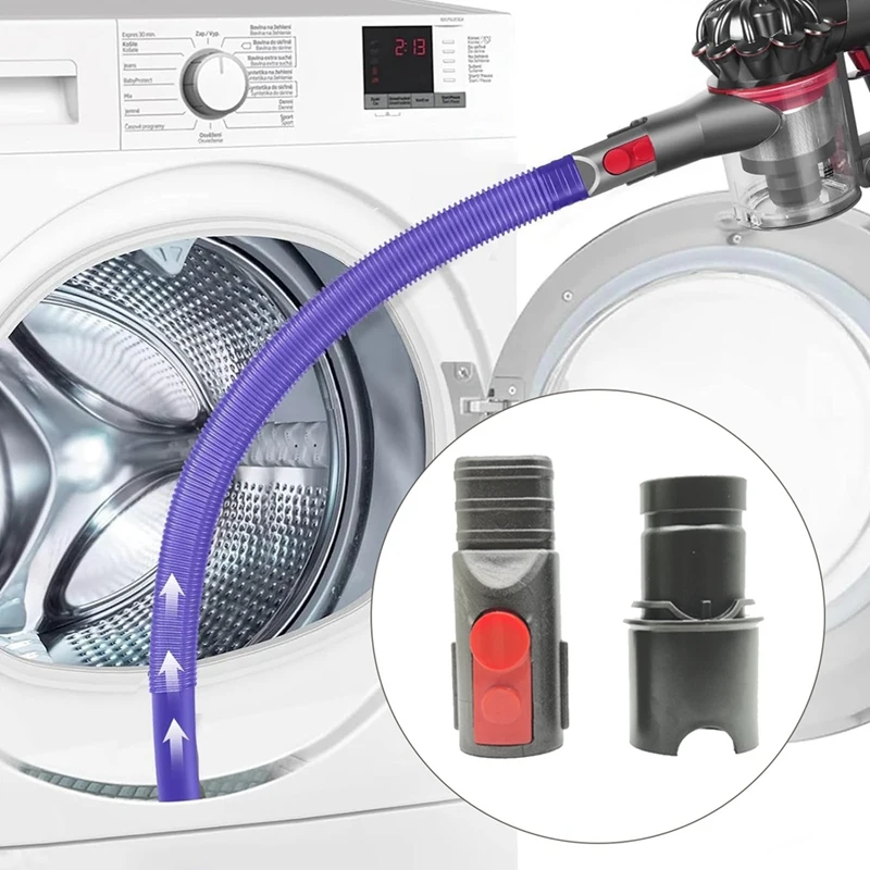 Kit de limpeza de ventilação para Dyson, removedor de fiapos flexível, fixação de mangueira, fácil instalação, Dyson V6, V7, V8, V10, V11, V12, V15, DC Series