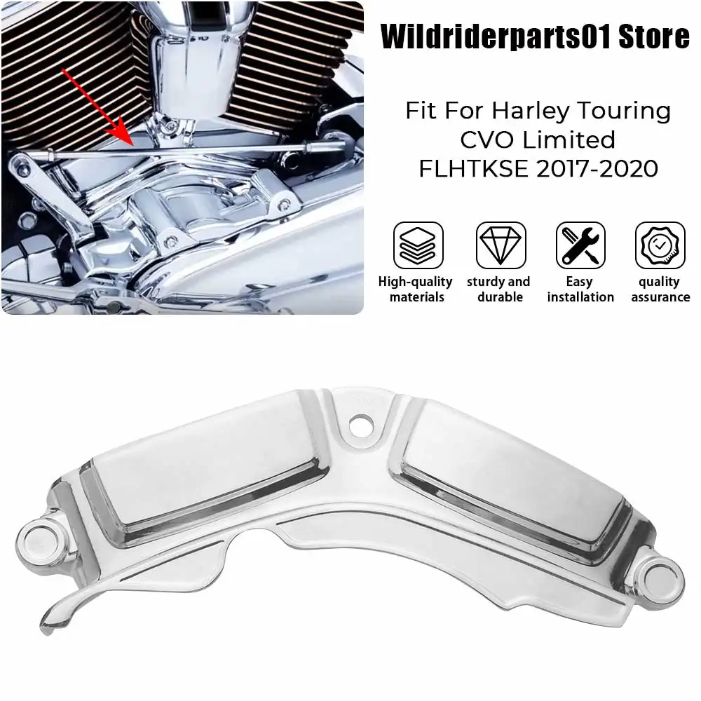 

1PCS Cylinder Base Side Cover Chrome Motorcycle Accessory Fit For Harley Touring Electra Glide Ultra Classic FLHTCU 2017-2019