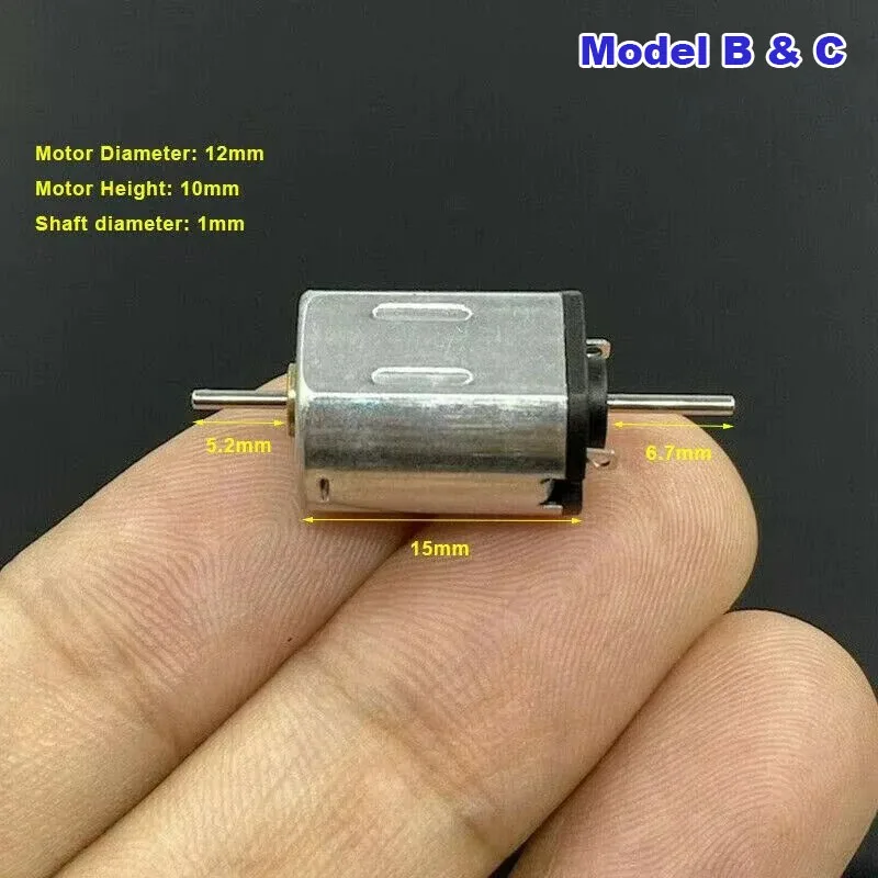 Micro N20 10mm*12mm Electric Toy Motor DC 6V-12V High Speed Engine Singal / Dual Shaft For RC Toy HO Car Train Boat Hobby Model