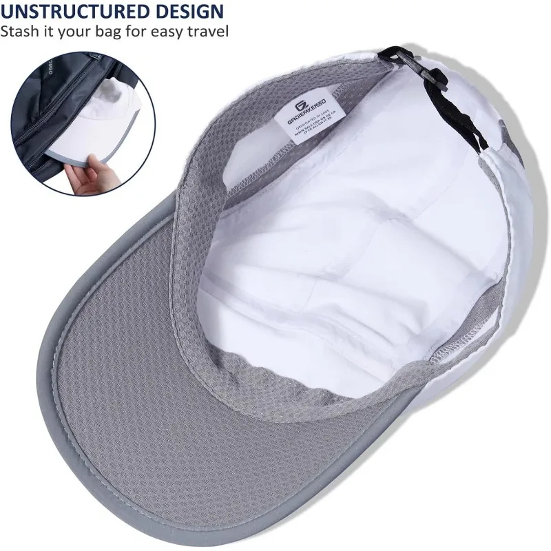 GADIEMKENSD Quick Dry Sports Cap Unisex Baseball Cap For Outdoor Quick Drying Adjustable Sports Cap For Running Snapback