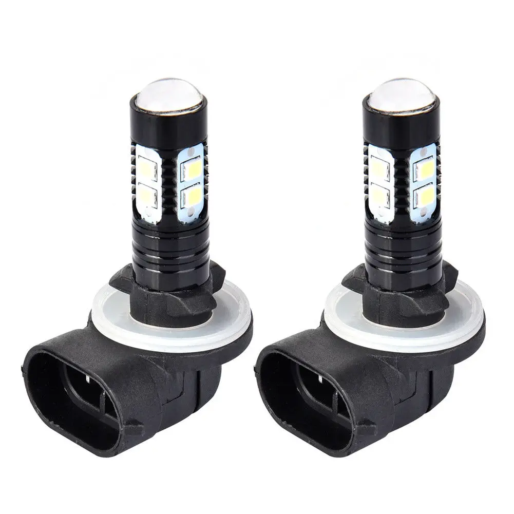 

2pcs Auto Professional Accessories Daytime Running Lights White Lights 50W LED Car General Fog Lights Running Lights