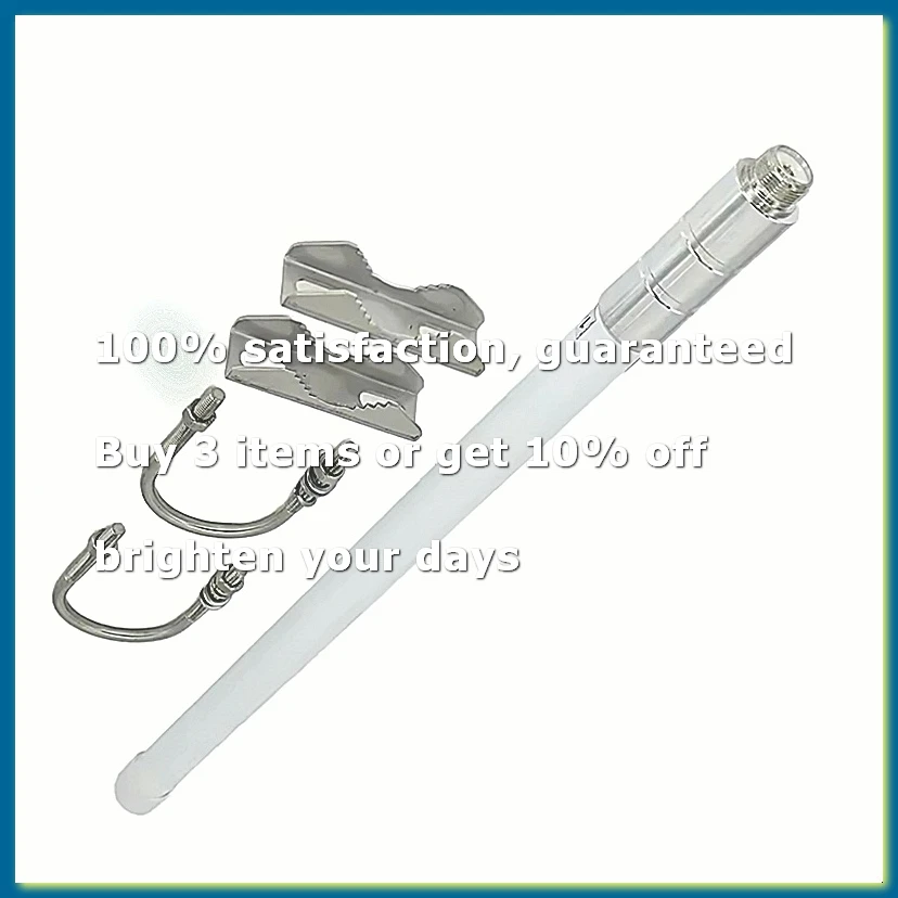 VHF UHF Fiberglass Antenna 144/430MHz SO239 Mobile Radio Base Antenna Omnidirectional Antenna for Ham Radio Transceiver