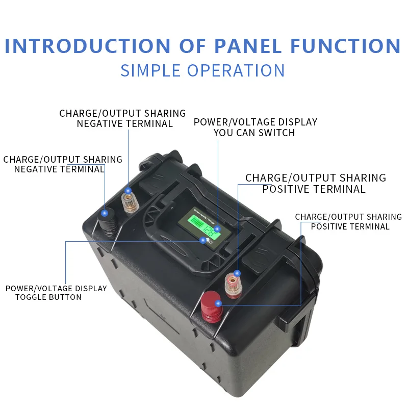 Outdoor high-power lithium battery 12V thruster marine battery RV thruster dedicated lithium iron phosphate battery