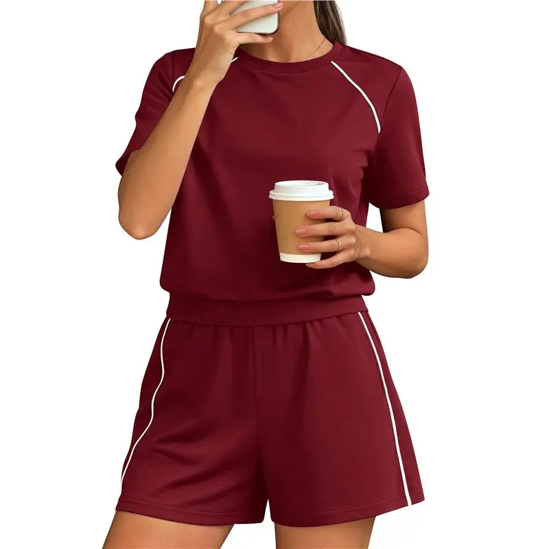 

Женские комплекты шорт CYL: 2 предмета, спортивная одежда для тренировок, повседневная одежда для путешествий и отдыха