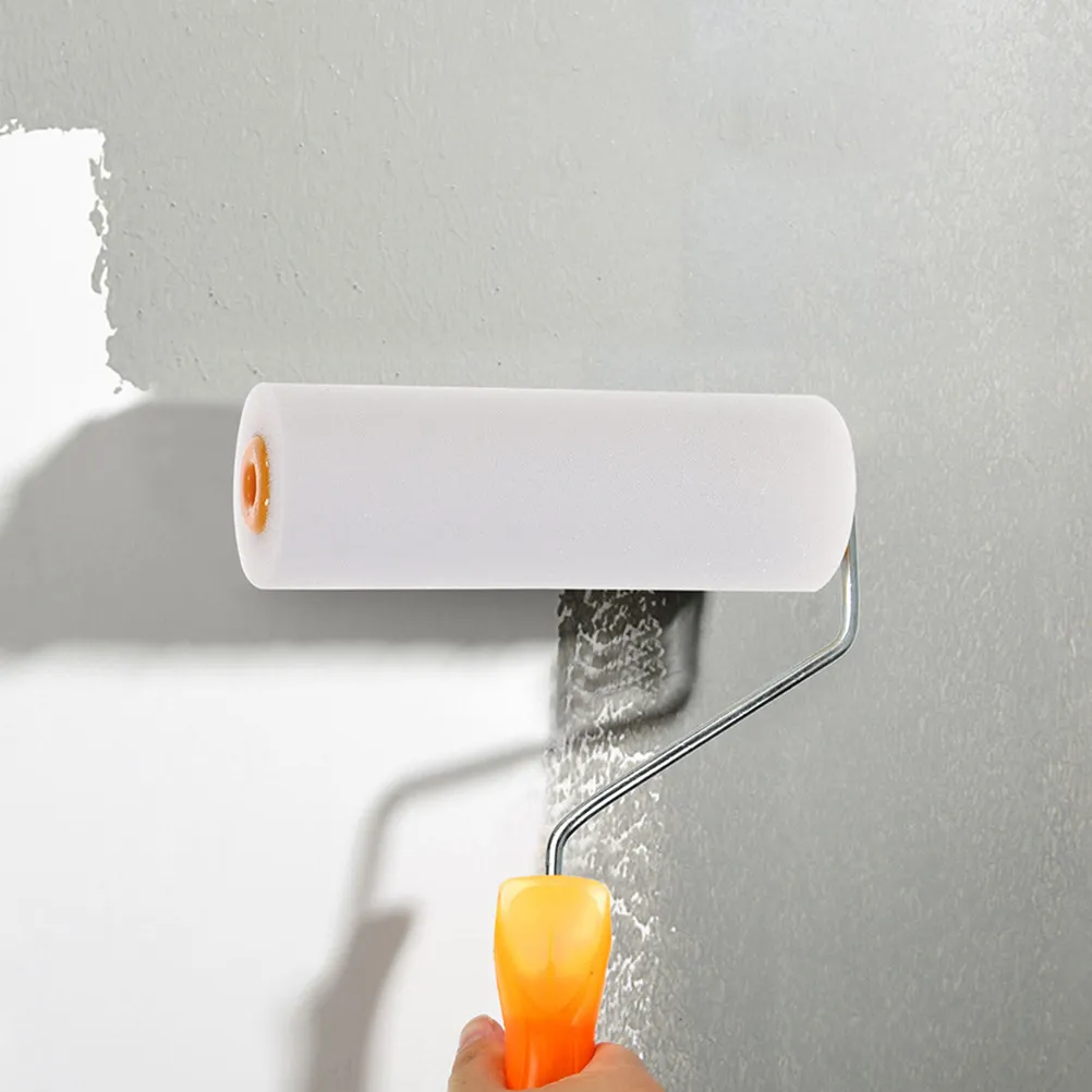 10Pcs Sponge Roller Brush Heads 4 Inch High Density Foam Paint Roller Covers Small Mini Rollers for Wall Painting Cabinets Doors