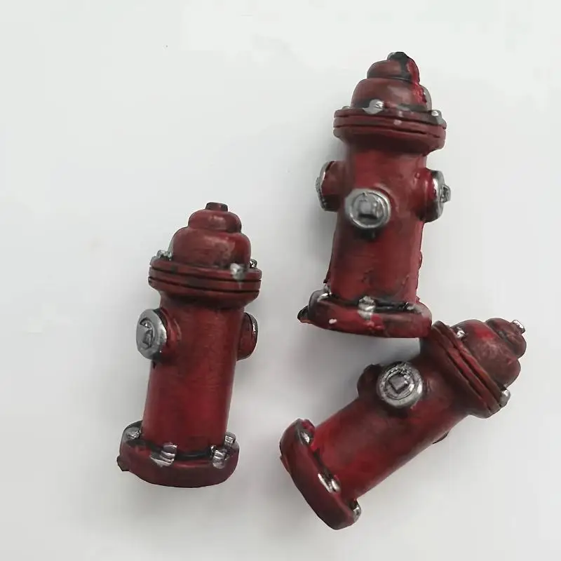 ⑧ Mini Resin Figure Mental Psychological Sand Table Game Box Court Therapy Fire Hydrant Decorative Home Ornaments
