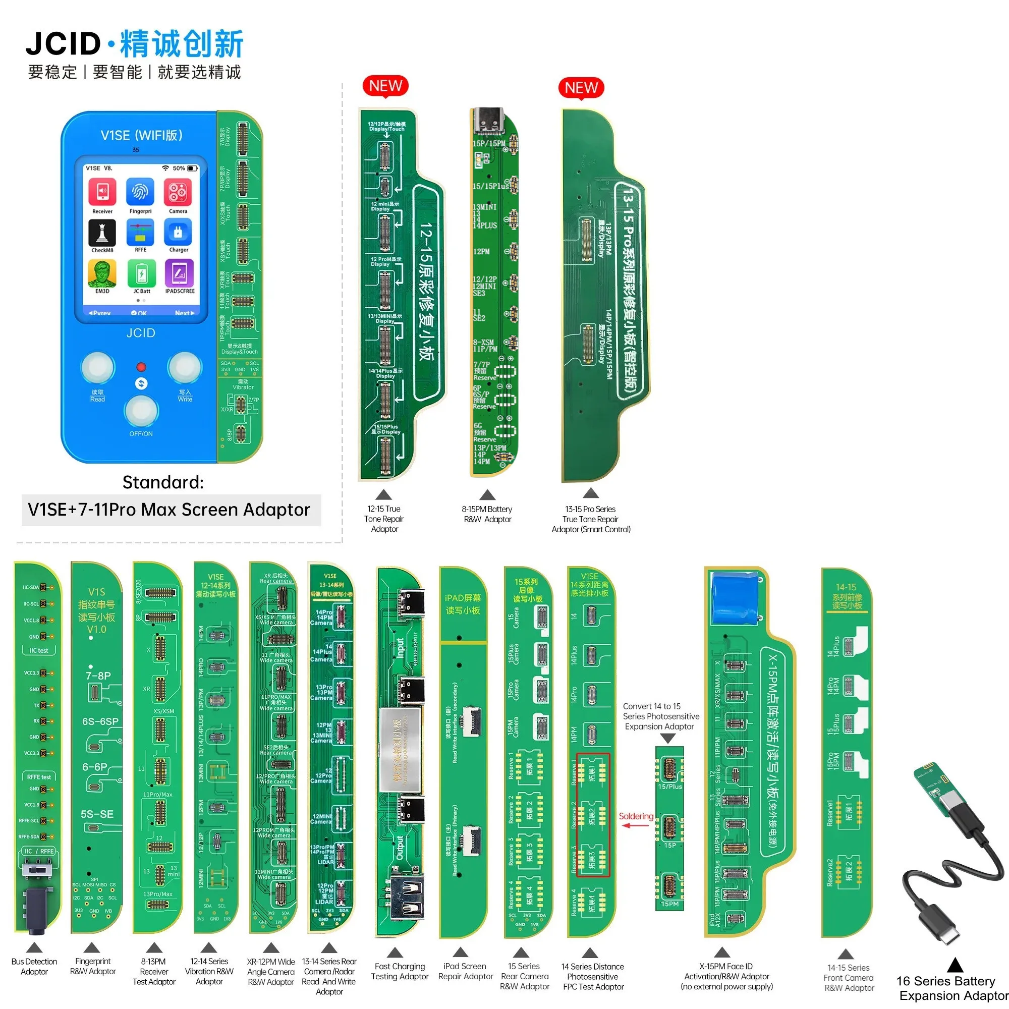 JCID V1SE WiFi Programmer for iPhone 11-17 Pro Max True Tone