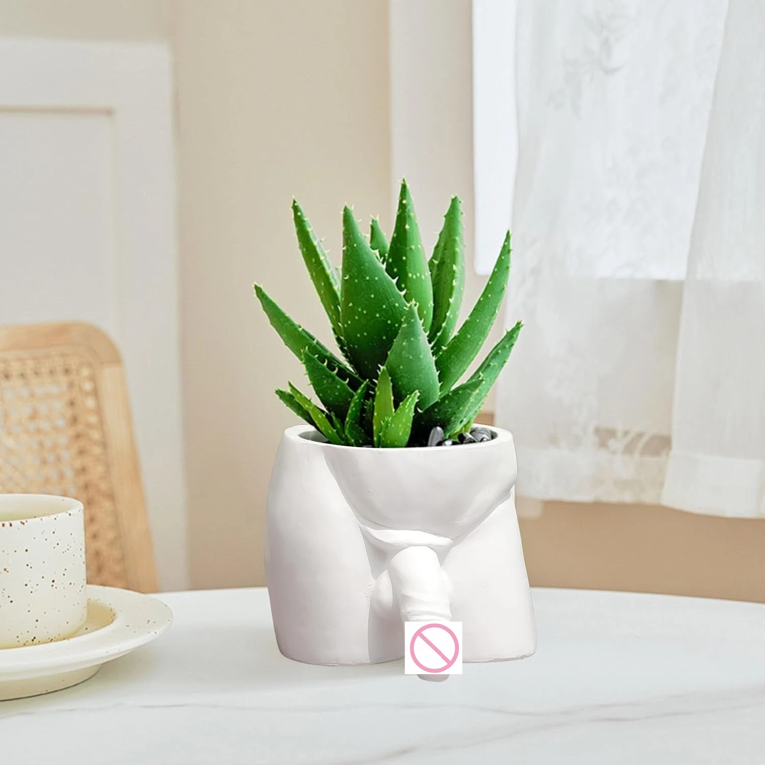 Sexy Men Naked Butt Flower Growing Pot Resin Plant Pot Decor Desktop Ornament for Succulents Planter Pot Desk Decoration