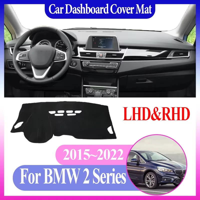 

Коврик для приборной панели автомобиля для BMW 2 серии 2015 ~ 2022 2020 2021 Active Tourer F45 Gran Tourer F46 Коврик для приборной панели центральной консоли Автозапчасти