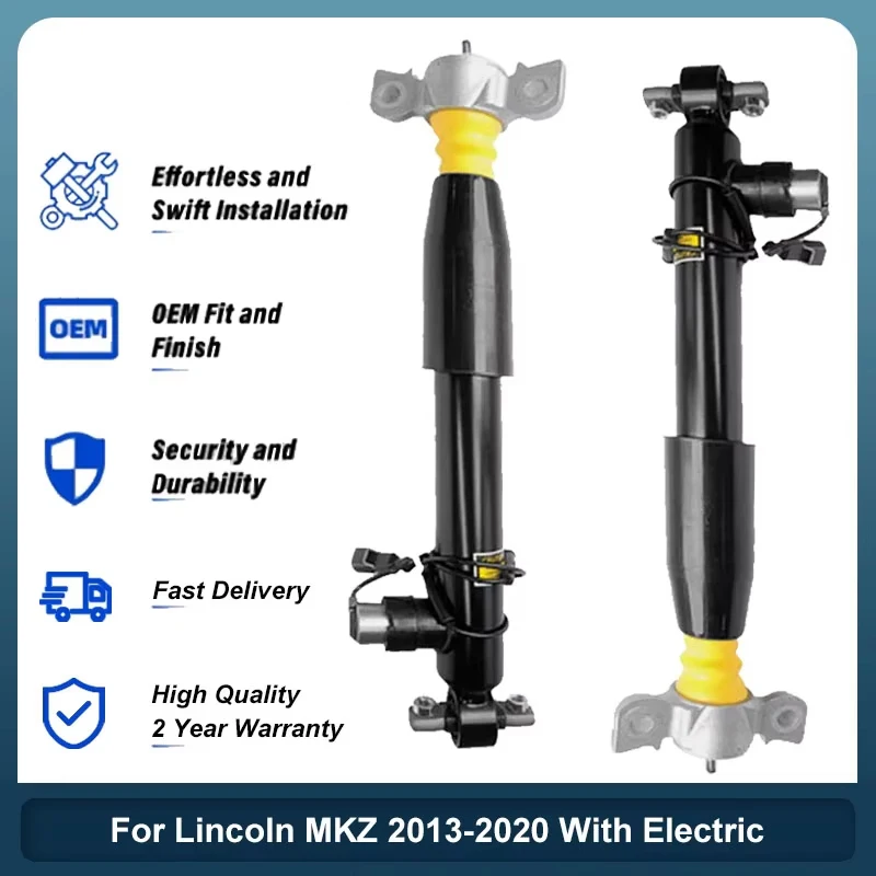 

2PC For Lincoln MKZ Ford Fusion 2013-2020 w/ Electric Right Or Left Rear Suspension Shock Absorber Spring Shock Strut DG9Z18125B