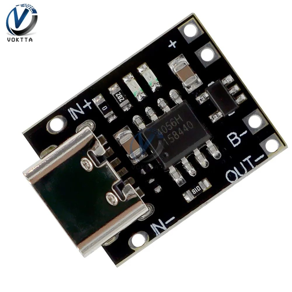 Scheda di protezione del caricabatteria al litio 3.7V/4.2V 1A scheda del caricabatteria dell'interfaccia USB di tipo C modulo del pannello di ricarica rapida