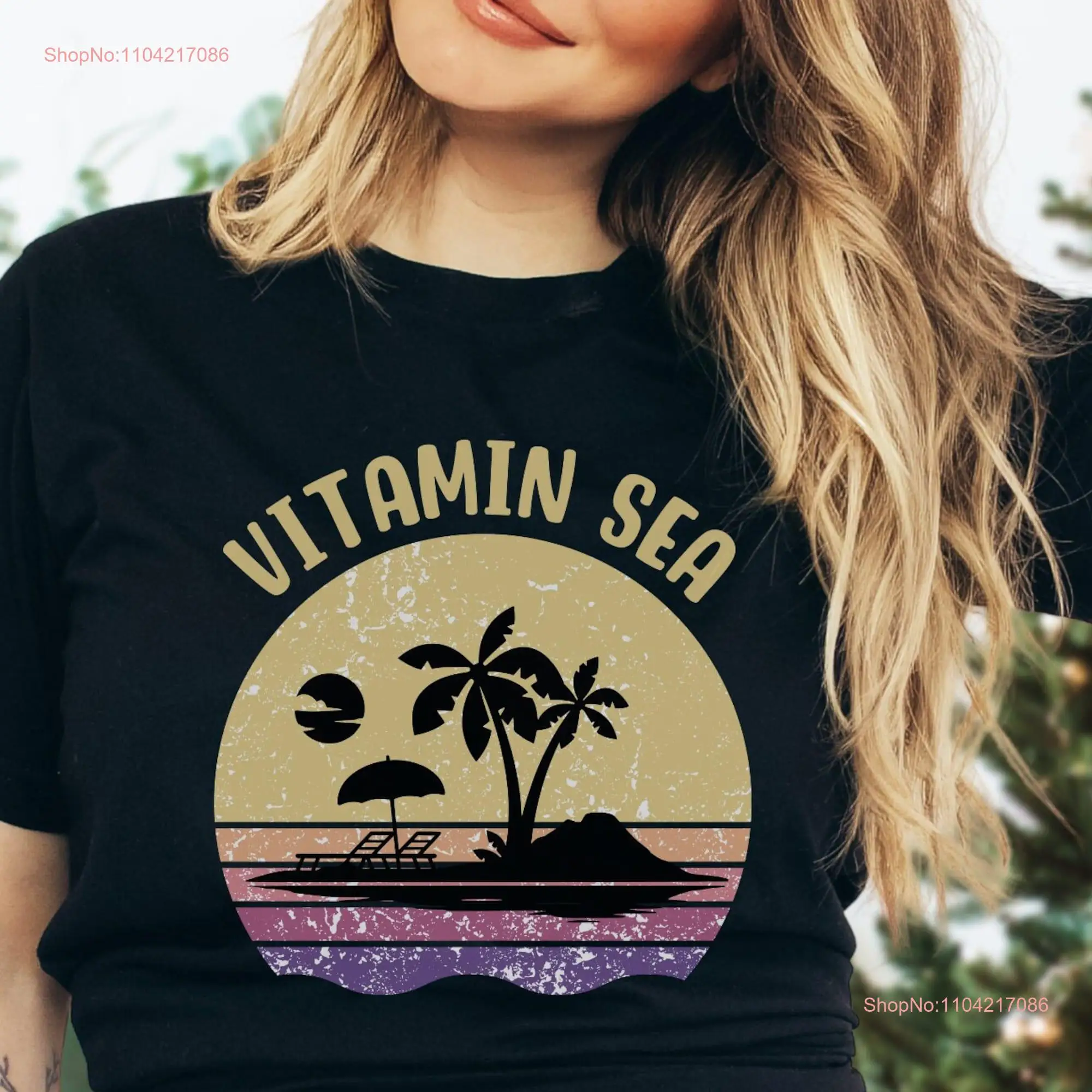 Vitamin Sea T shirt summer vacation adventure summertime long or short sleeves