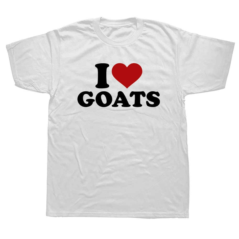 

Gift Goat Lover T Shirts Graphic Cotton Streetwear Short Sleeve O-Neck Harajuku Farmer Farming I Love My Kids T-shirt MenF