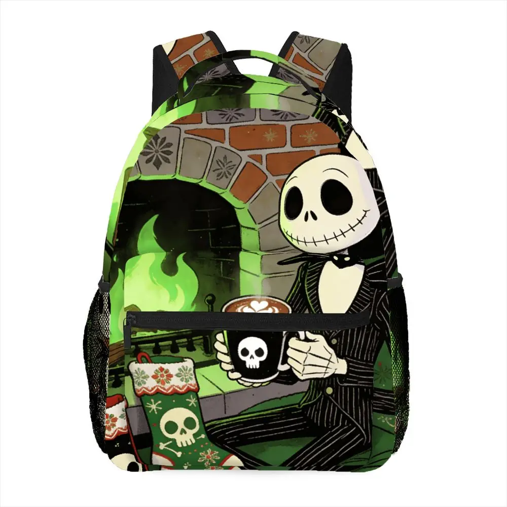 

1 шт., рюкзак с принтом «Кошмар перед Рождеством» на тему Джека Скеллингтона, модная повседневная сумка на двойное плечо для поездок на работу