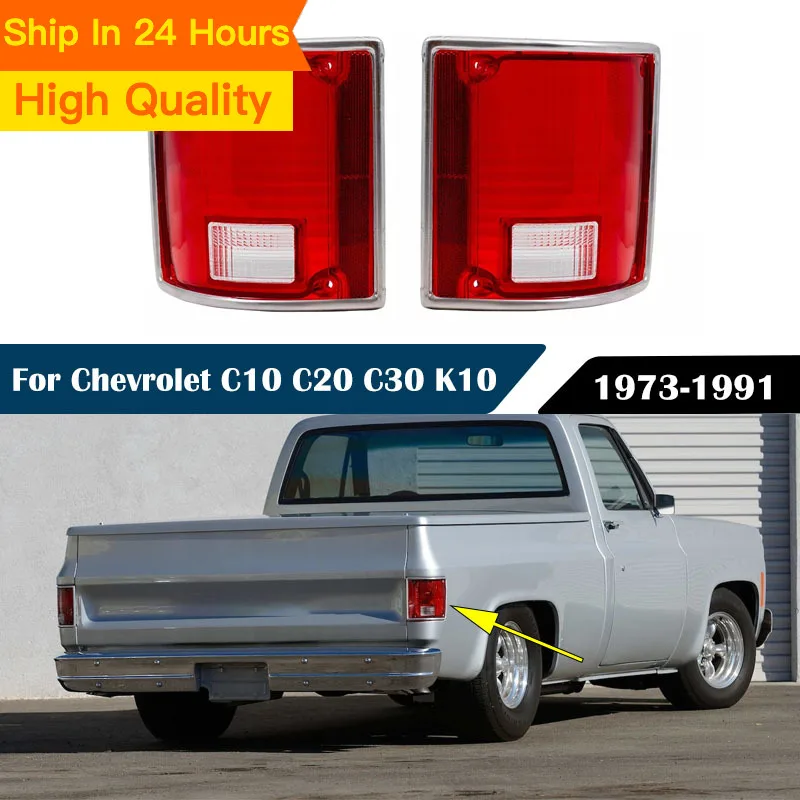 Nuevo 1 par de luces traseras de parachoques luces de freno luces traseras GM2800122/GM2801122 para Chevrolet C10 C20 C30 K10 1973-1991