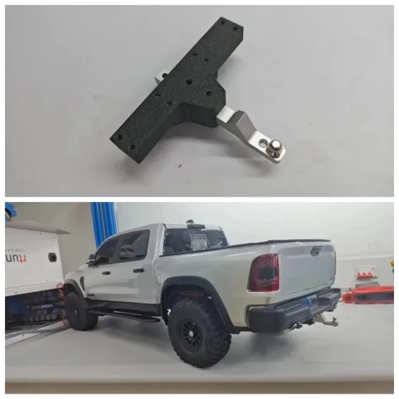 For 1/8 KM RAM 1500 RC Crawler 3D Printed Tow Hook Kit - Includes Mounting Bracket & Recovery Hook | Custom OP Upgrade Parts