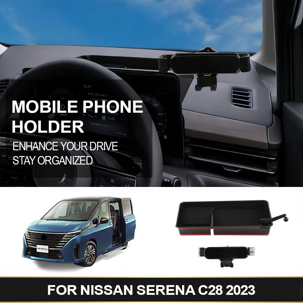 

FOR NISSAN SERENA C28 2023 Phone Mount with Screen Storage Box Right Hand Drive Special Edition
