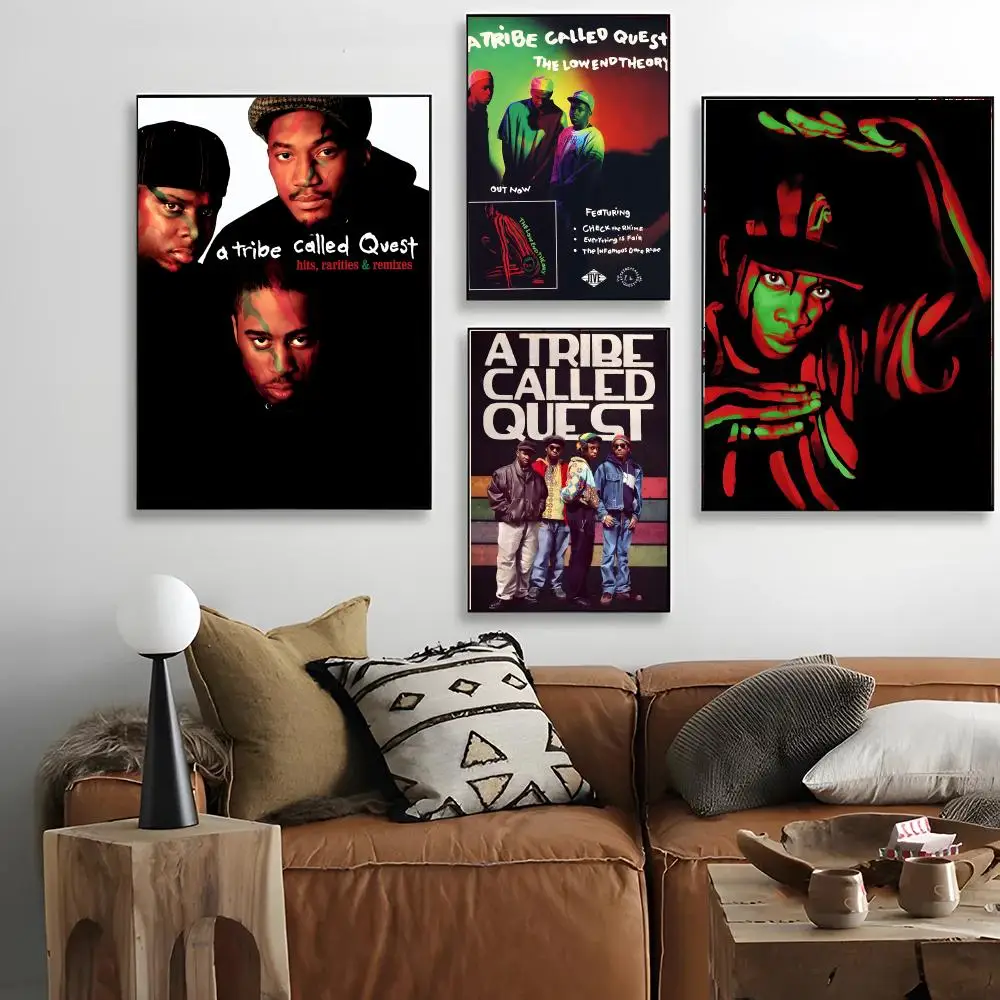 Innovative American Hip-Hop Group A T-Tribe Called Q-Quest Poster retro art living room decoration bar Promotional